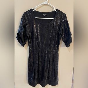 Black sequin dress